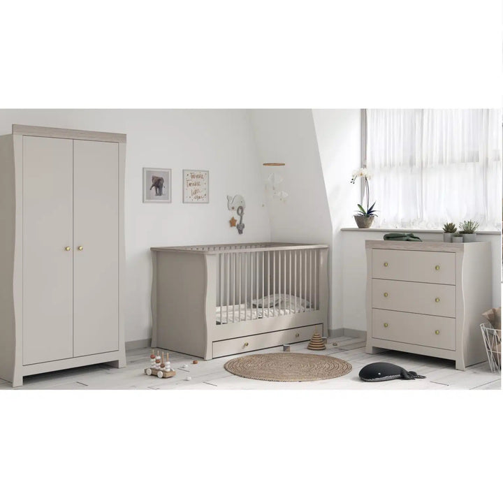 Little Acorns Celeste 3 Piece Nursery Furniture - Cashmere & Grey Ash