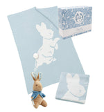 Peter Rabbit Signature Collection - Peter Knitted Blanket & Soft Toy Gift Set