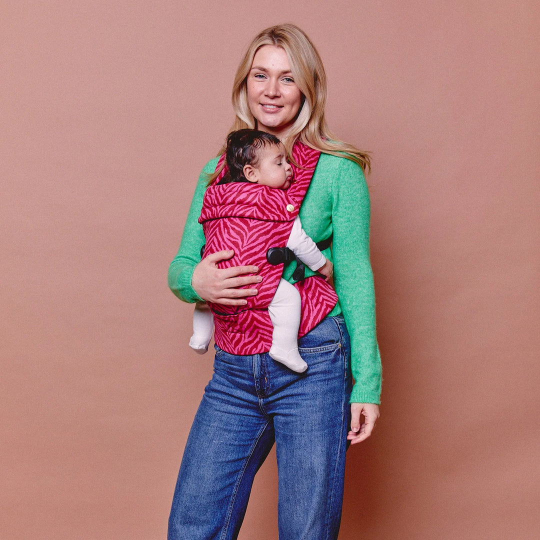 Bizzi Growin Nomad Air Animal Print Baby Carrier – Flaming Zebrano