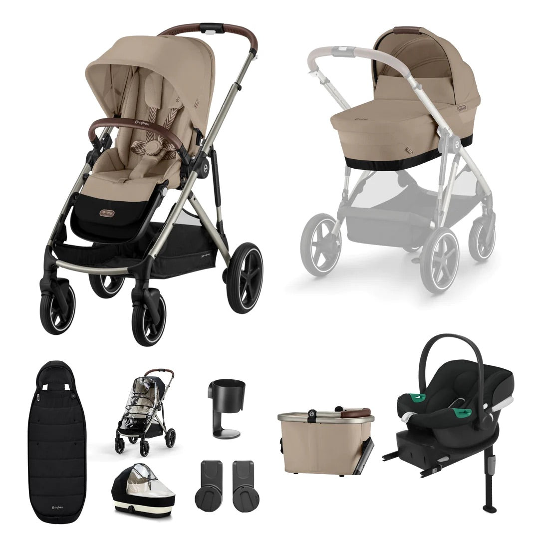 Cybex Gazelle S Comfort Travel System- Almond Beige