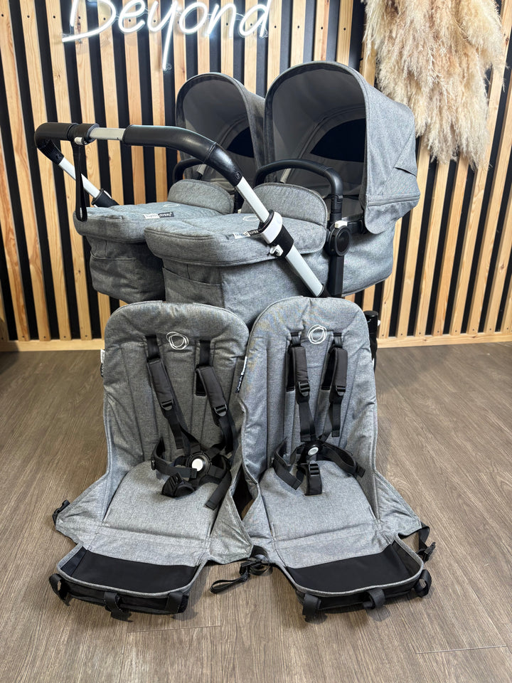 PRE LOVED Bugaboo Donkey3 Twin Bundle - Grey Melange
