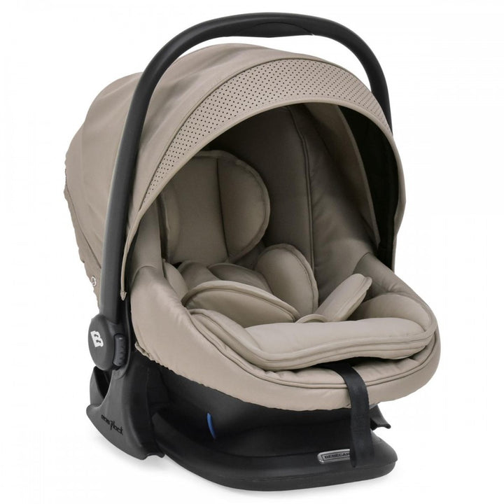 Bebecar Stylo Class+ Pram + Lie Flat Car Seat Travel System Bundle - Truffle + FREE CHANGING BAG