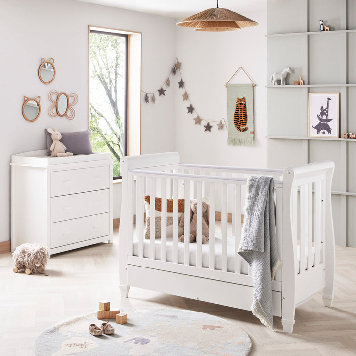 Babymore Eva 2 Piece Nursery Room Set – White