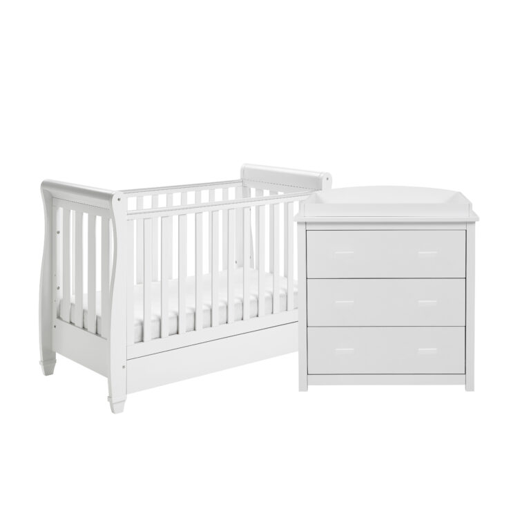 Babymore Eva 3 Piece Nursery Room Set – White