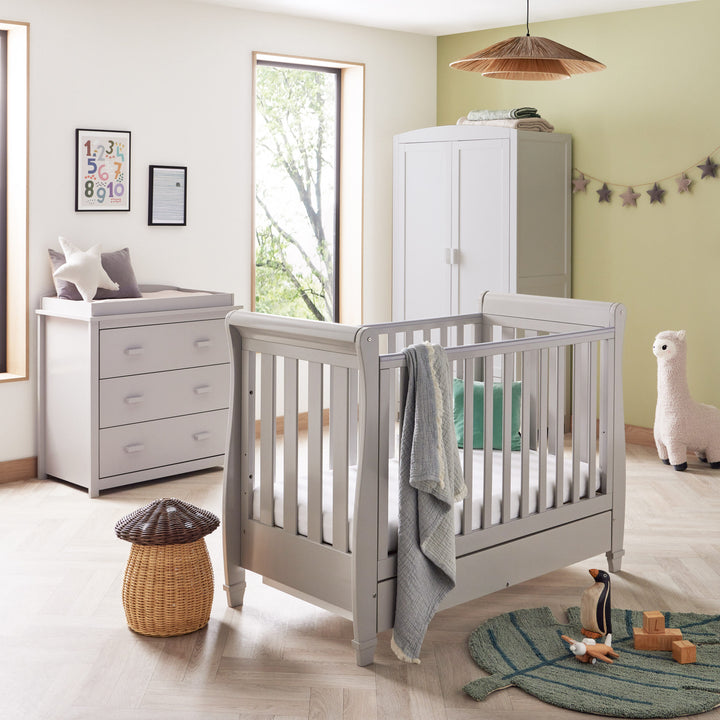 Babymore Eva 3 Piece Nursery Room Set – Grey