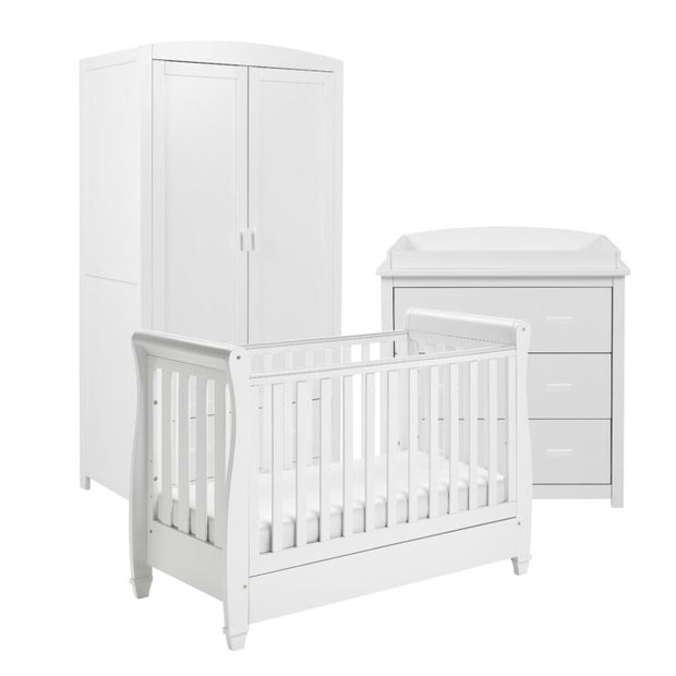 Babymore Eva 3 Piece Nursery Room Set – White