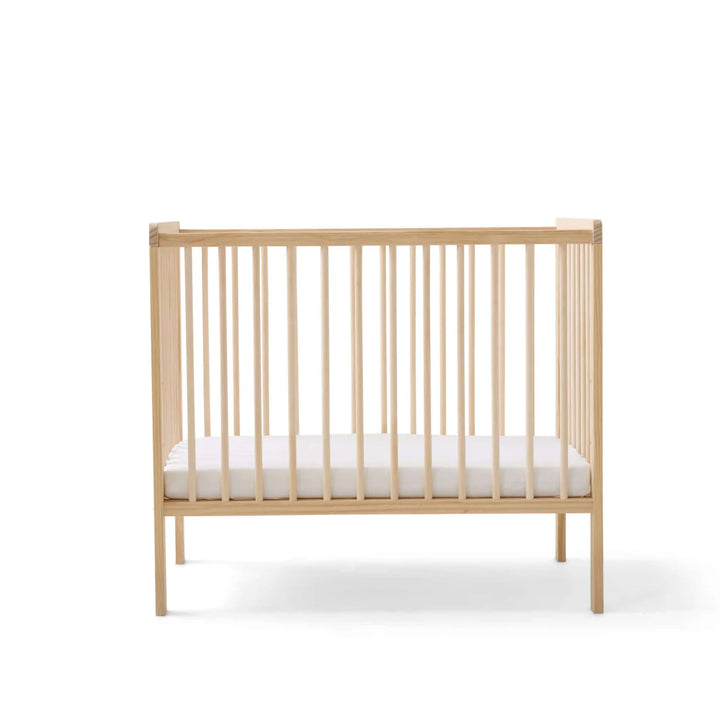 East Coast Space Saver Cot with Mattress Bundle - Natural