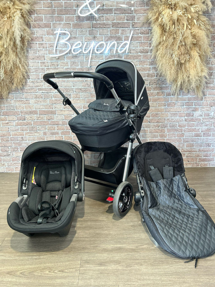 PRE LOVED Silver Cross Pioneer 21 Dream Bundle Travel System - Pepper