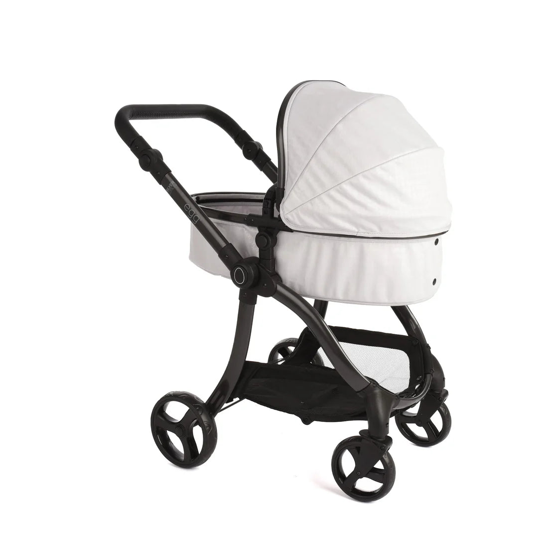 egg Dolls Pram by Roma - Houndstooth Silver