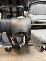 PRE LOVED Bugaboo Donkey5 Duo Bundle - Grey Melange/Forest Green