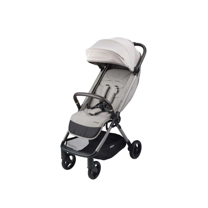 Bababing Ori Auto Fold Compact Stroller - Almond + FREE Sorm Backpack