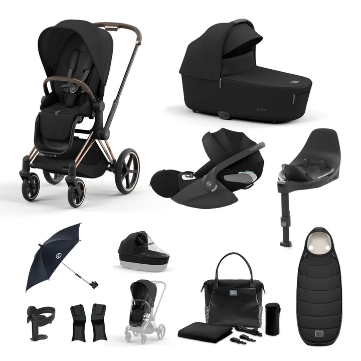 Cybex Priam Luxury Travel System Bundle - Sepia Black
