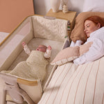 Tutti Bambini Cozee Air 2 Bedside Crib - Toasted Oak/Sand