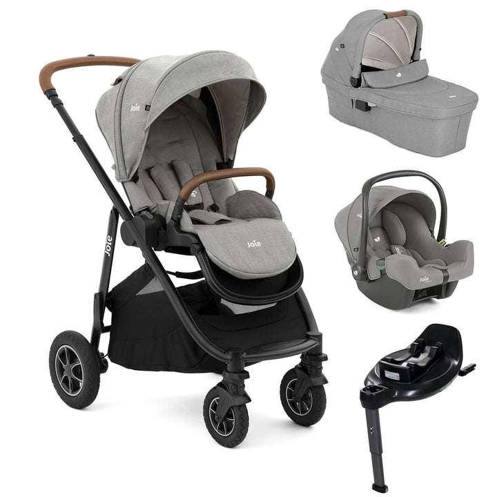 Joie Versatrax On The Go Encore Travel System with i-Snug 2 and Encore Isofix Base - Pebble