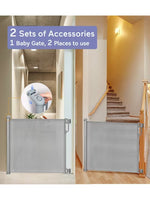 Momcozy Retractable Safety Gate - Grey