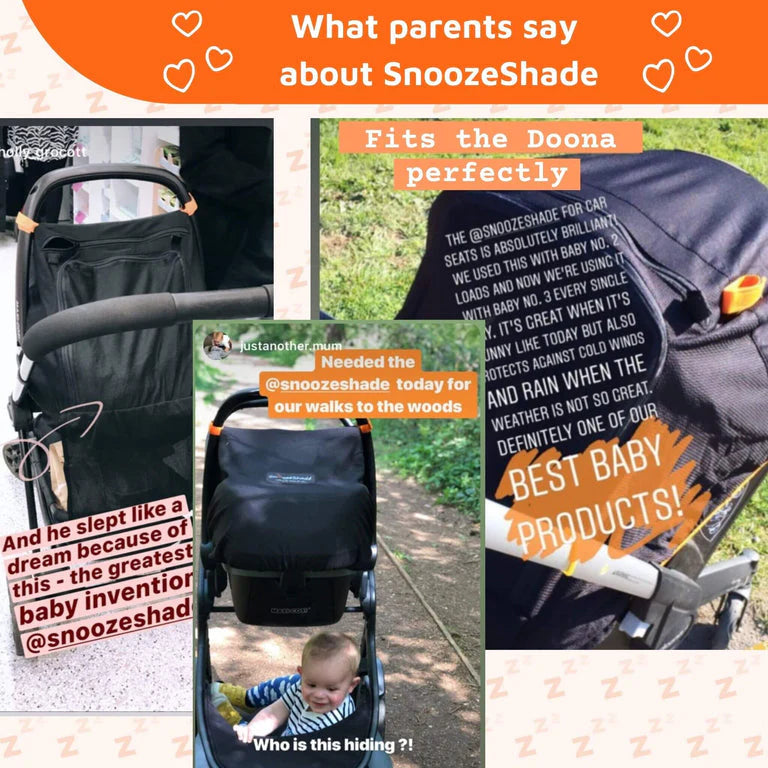 SnoozeShade - Car Seat Sun Shade