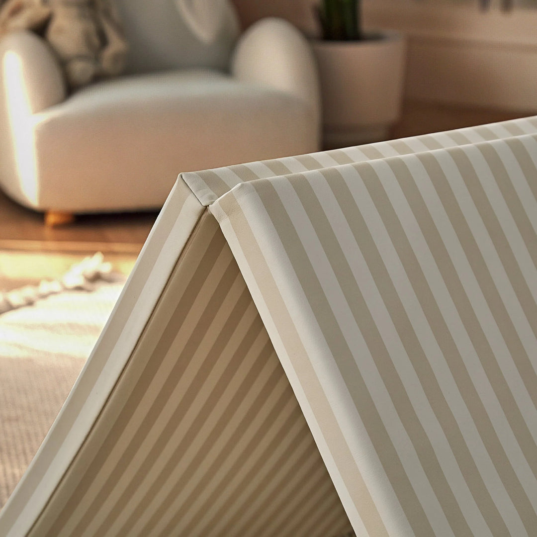 CuddleCo Soft Play 3-Fold Tumble Mat - Cookie Stripe