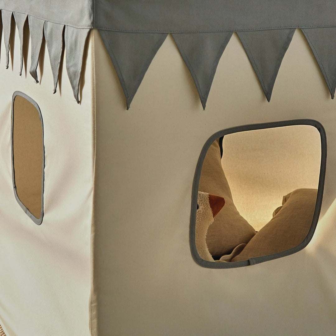 CuddleCo Play House with Bunting - Sea Salt