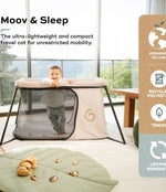 Babymoov Moov & Sleep Travel Cot - Sand