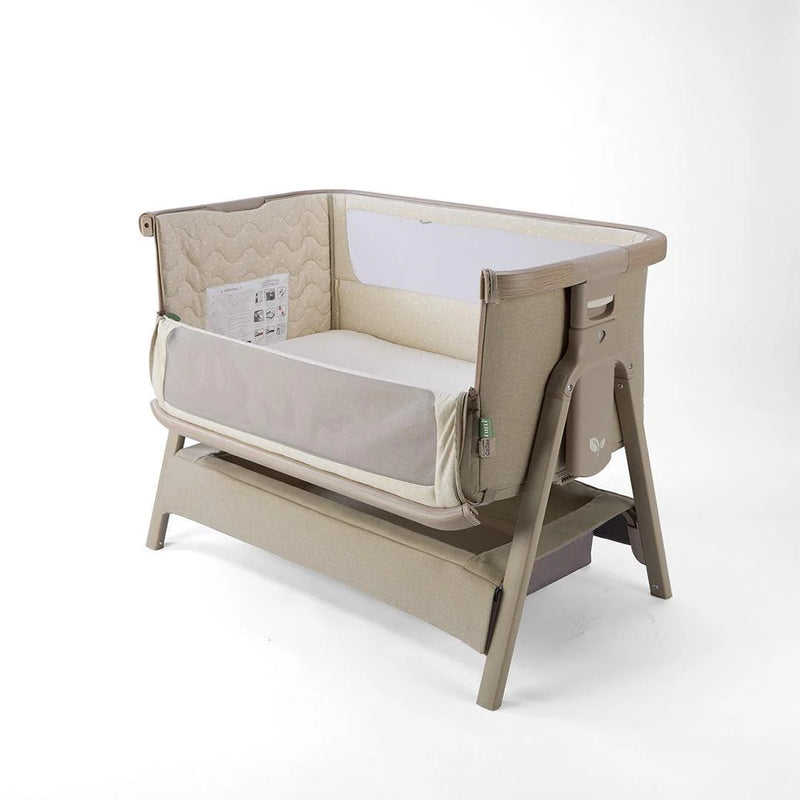Tutti Bambini Cozee Air 2 Bedside Crib - Soft Walnut/Cocoa