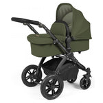 Ickle Bubba Stomp Luxe 9 Piece Pram Bundle - Woodland / Black