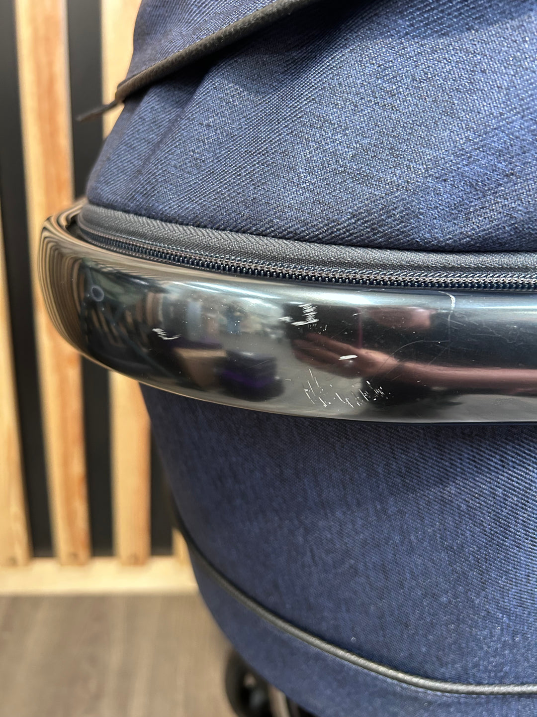 PRE LOVED iCandy Peach 6 Travel System - Navy Twill