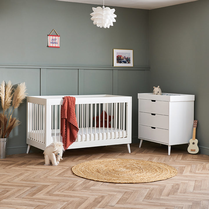 Obaby Maya 2 Piece Room Set - Nordic White