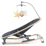 Oyster Rocker Chair - Carbonite
