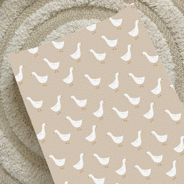 Bobbin & Bumble Anti-Roll Wedge Baby Changing Mat – Splash Goose Print