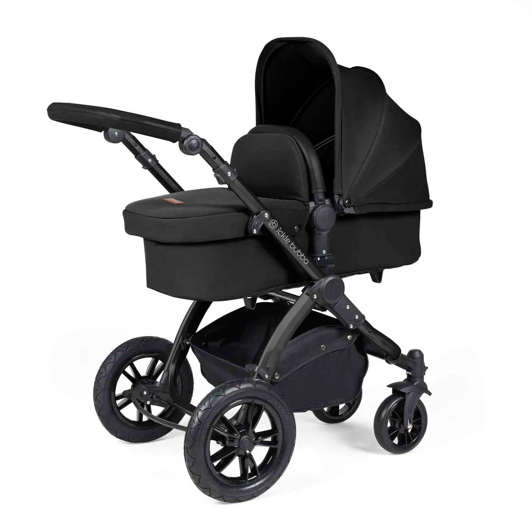 Ickle Bubba Stomp Luxe 12 Piece Travel System Inc I-Size Nimbus Spin Car Seat + Isofix Base