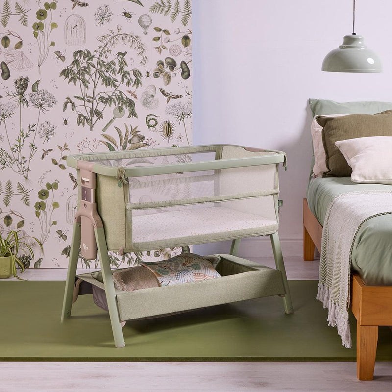 Tutti Bambini Cozee Zen Bedside Crib - Eucalyptus