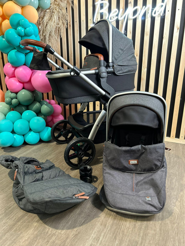 PRE LOVED Silver Cross Wave Travel System - Charcoal