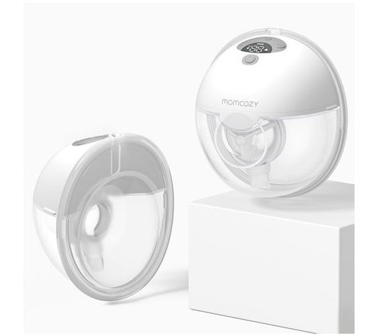 Momcozy M5 Smart Wearable Double Electric Breast Pump - Grey
