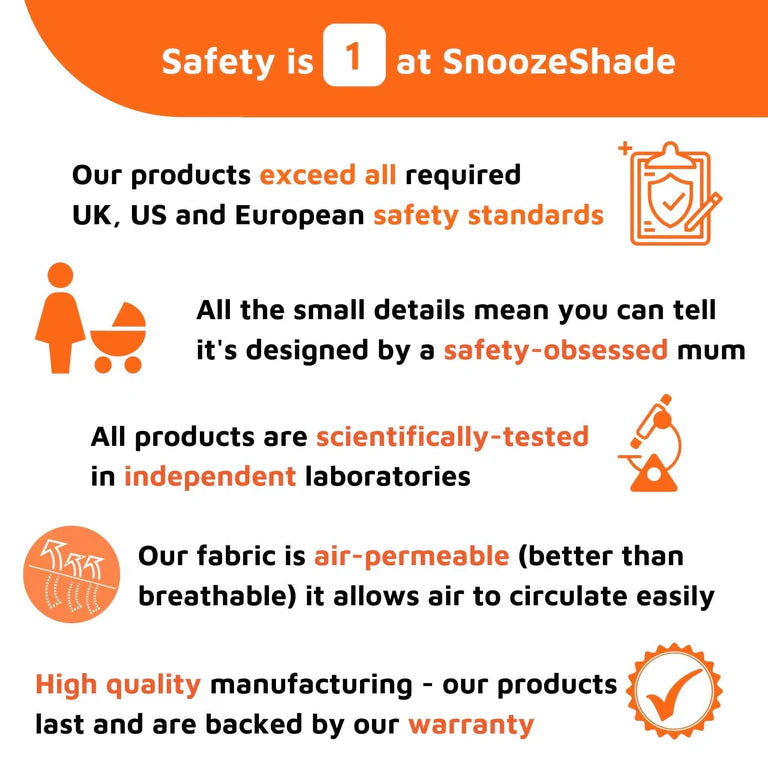 SnoozeShade - Car Seat Sun Shade