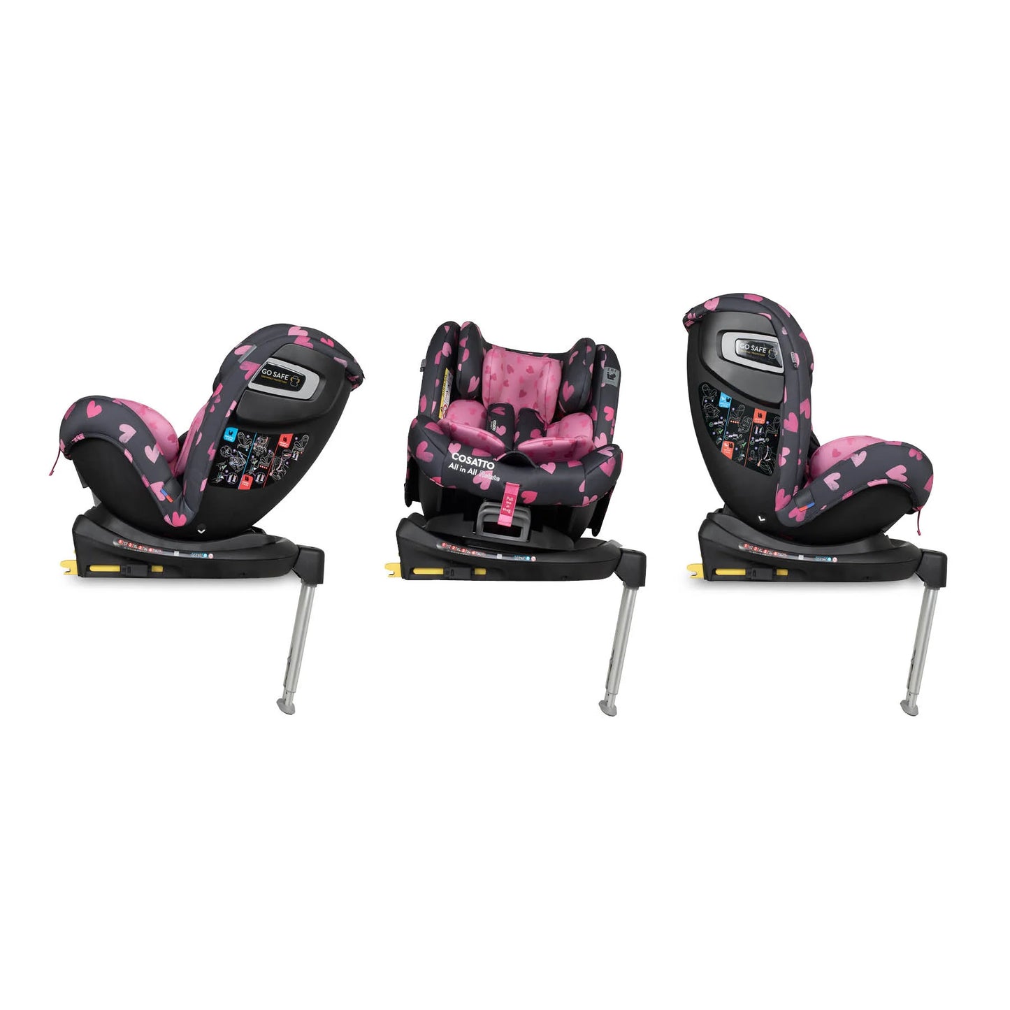 Cosatto All in All 360 Rotate Car Seat - Charcoal Lighthearted