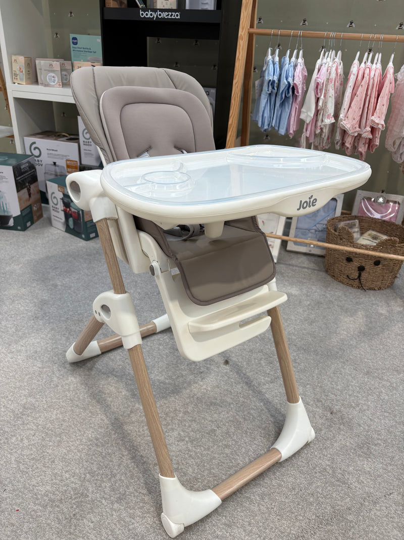 EX DISPLAY Joie Mimzy Recline Highchair - Walnut Wood