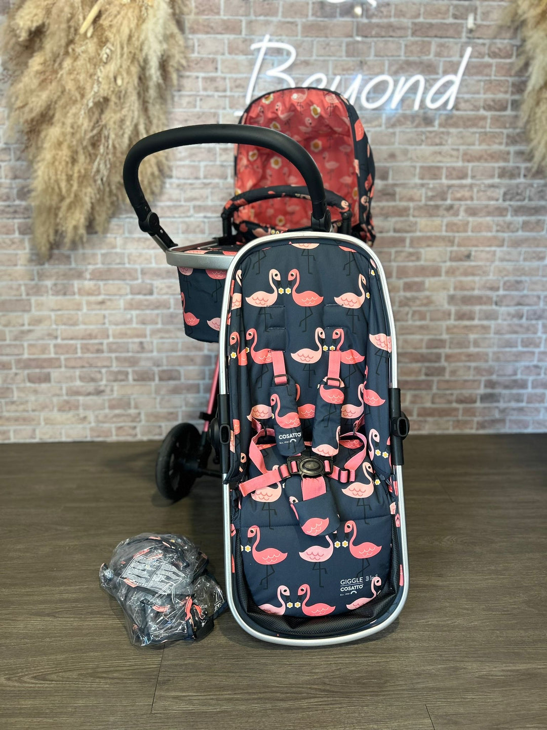 PRE LOVED Cosatto Giggle Pram & Pushchair - Pretty Flamingo