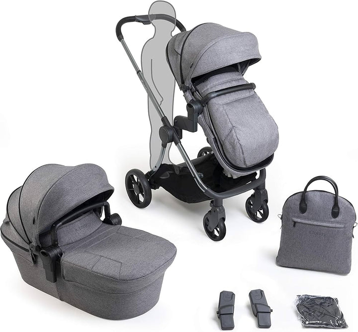 iCandy Lime Charcoal Lifestyle Pushchair + Carrycot & Accessories