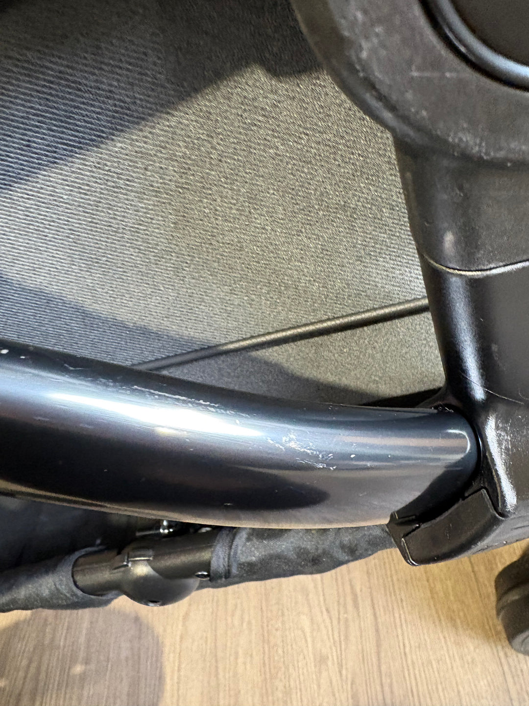 PRE LOVED iCandy Peach 7 Double Pushchair Bundle - Phantom/Dark Grey