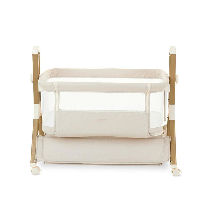 Obaby Cloud Bedside Crib - Oatmeal