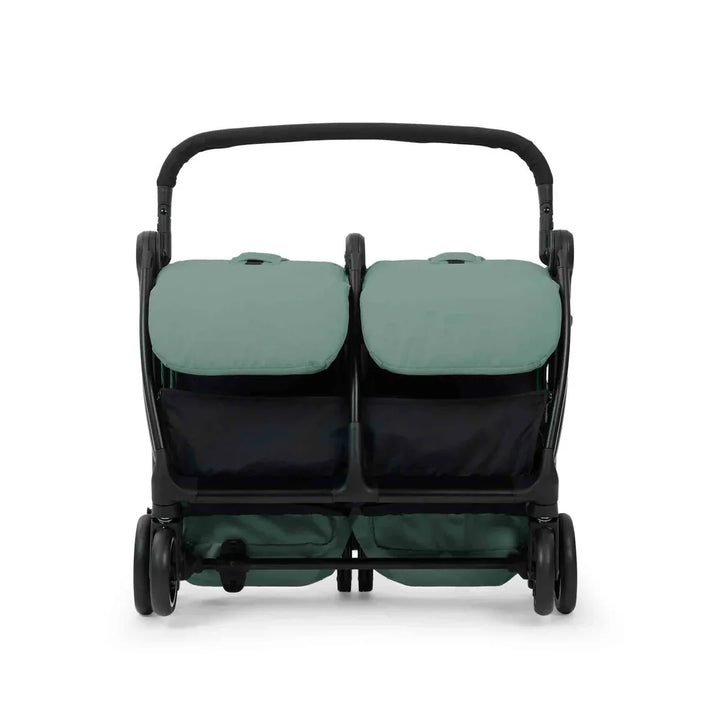 Ickle Bubba Aries Double Prime Autofold Stroller Bundle - Sage Green