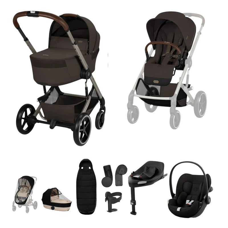 Cybex Balios S Lux Cloud G3 Ultimate Travel System Bundle - Chocolate Brown (2026)