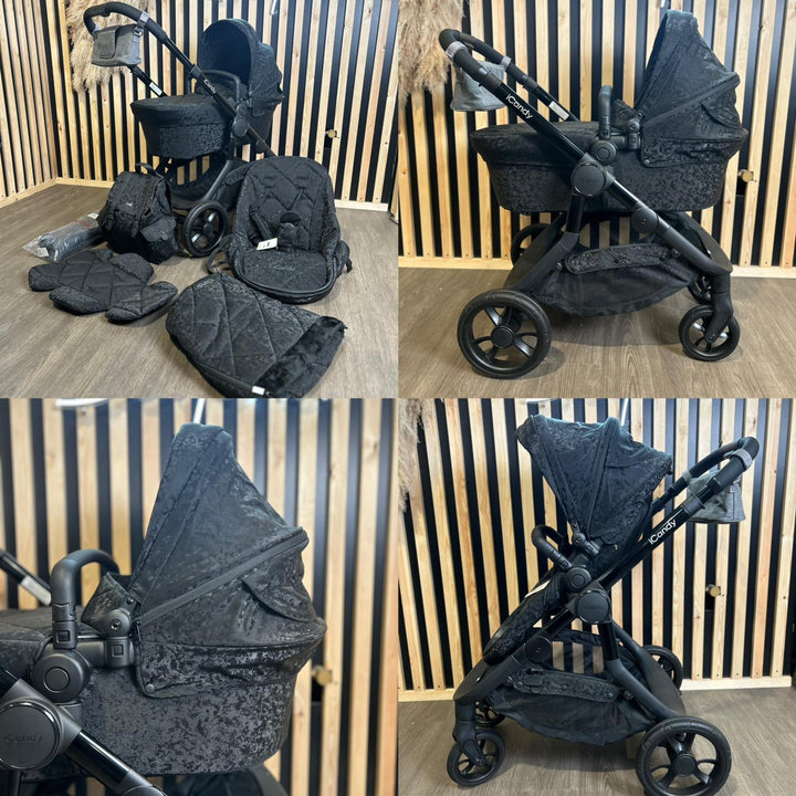 EX DISPLAY iCandy Orange 3 Carrycot & Pushchair Bundle - Designer Black