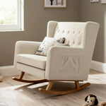 Babymore Lux Snuggle Rocking Chair – Ivory