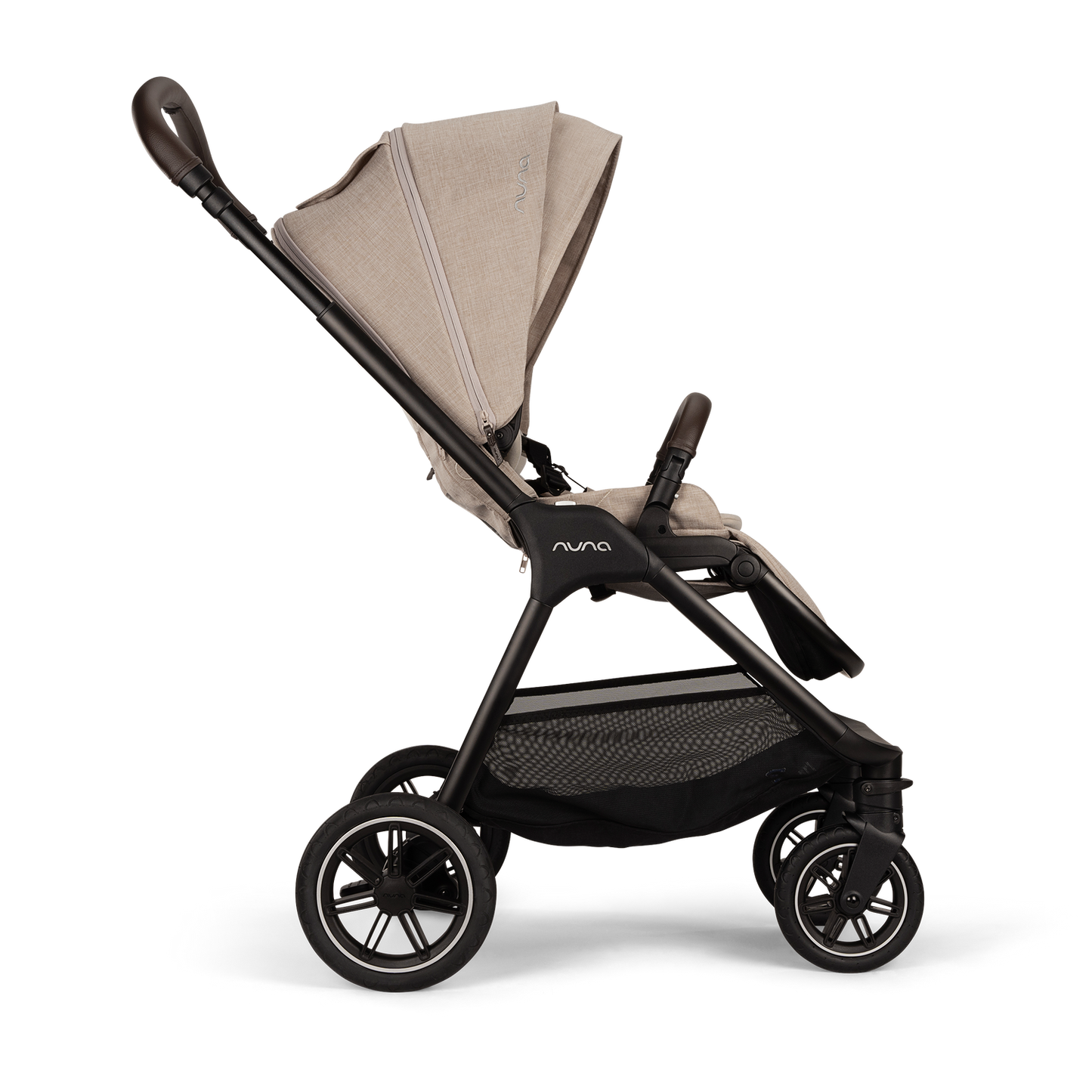 Nuna TRIV Next, LYTL Carrycot, ARRA Flex + Base Curve Travel System - Biscotti