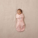 ergoPouch Organic All Year Cocoon Swaddle 1 Tog Sleeping Bag - Pink Daisies