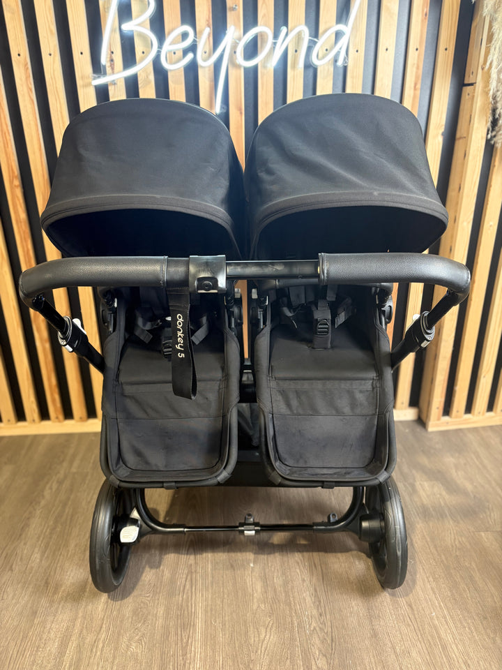PRE LOVED Bugaboo Donkey5 Twin Bundle - Midnight Black
