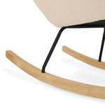 CuddleCo Marley Nursing Chair and Footstool - Teddy Light Beige