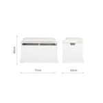 CuddleCo Beaumont Storage Box & Cushion Set - White