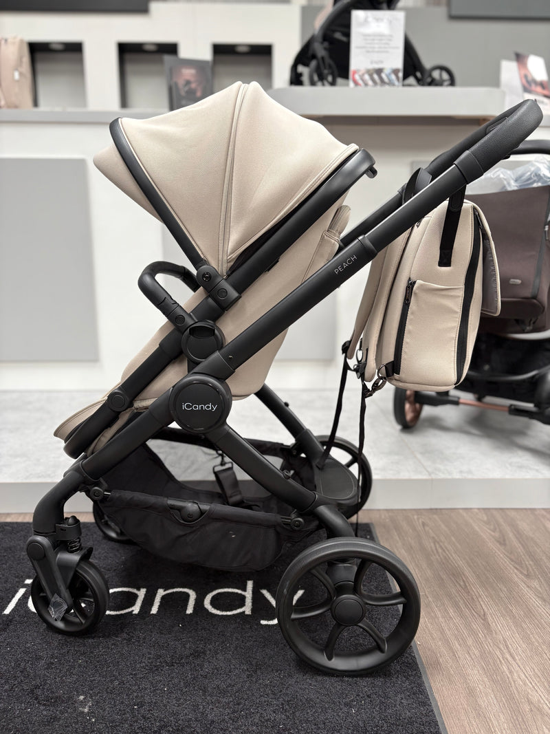 EX DISPLAY iCandy Peach 8 Pushchair, Carrycot + Accessories - Taupe